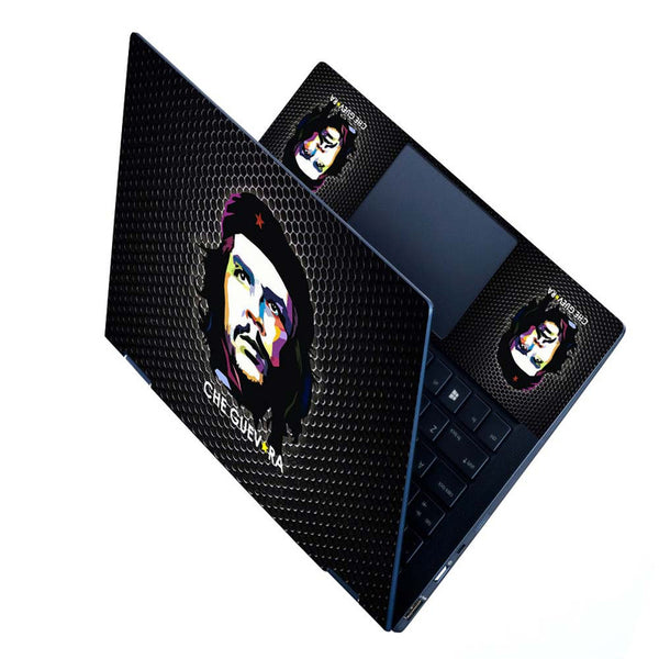 Full Panel Laptop Skin - Che Guevara Black Metal