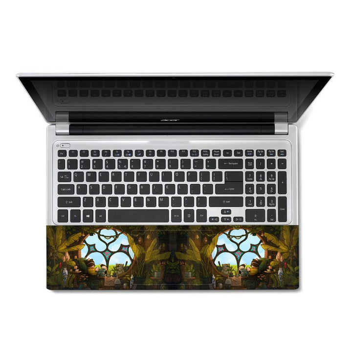 Full Panel Laptop Skin - Chillhop Raccoon