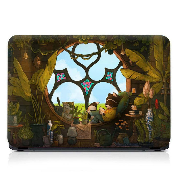 Full Panel Laptop Skin - Chillhop Raccoon