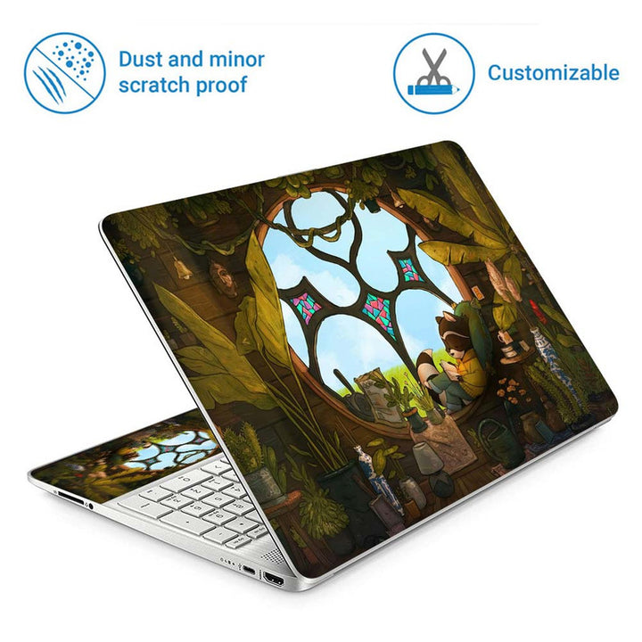 Full Panel Laptop Skin - Chillhop Raccoon