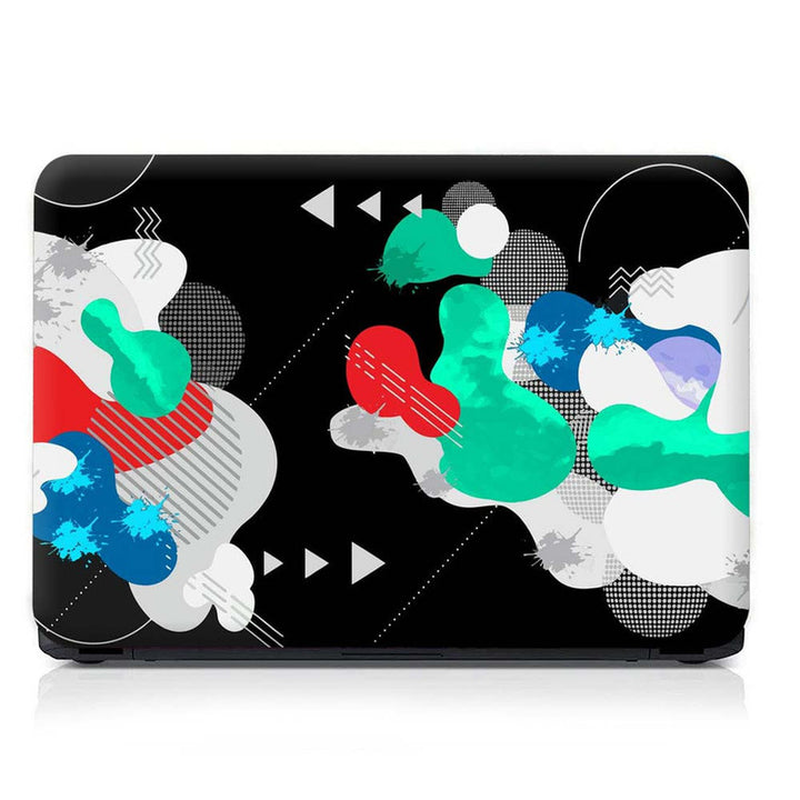 Full Panel Laptop Skin - Cloud Abstract on Black