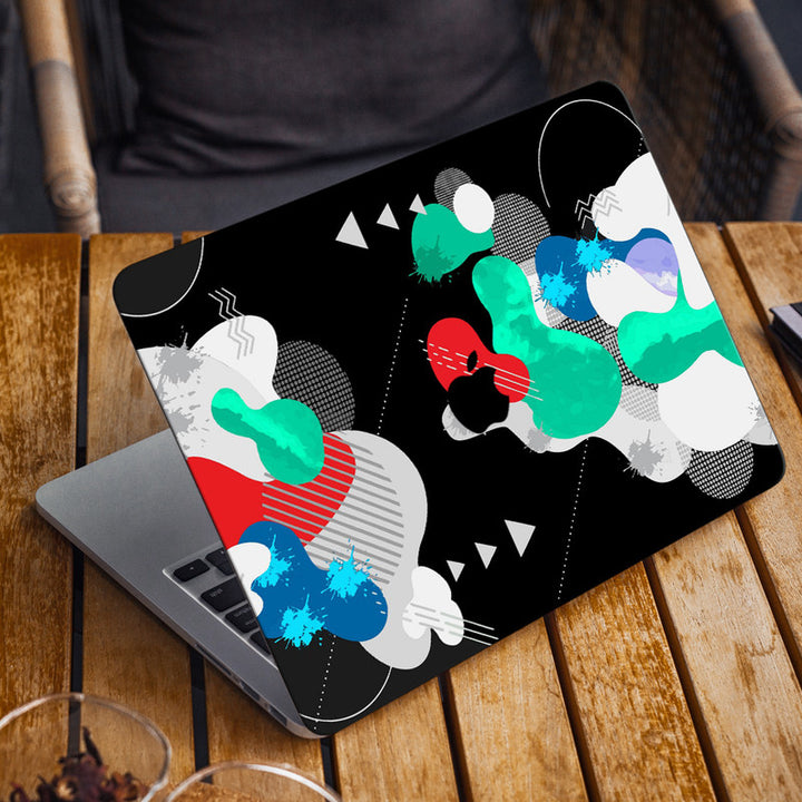 Laptop Skin for Apple MacBook - Cloud Abstract on Black - SkinsLegend