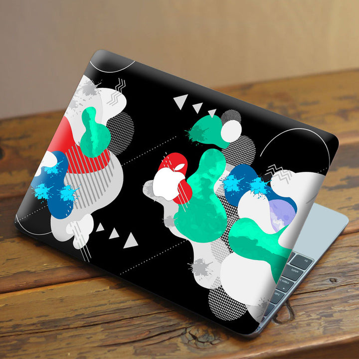 Laptop Skin for Apple MacBook - Cloud Abstract on Black - SkinsLegend