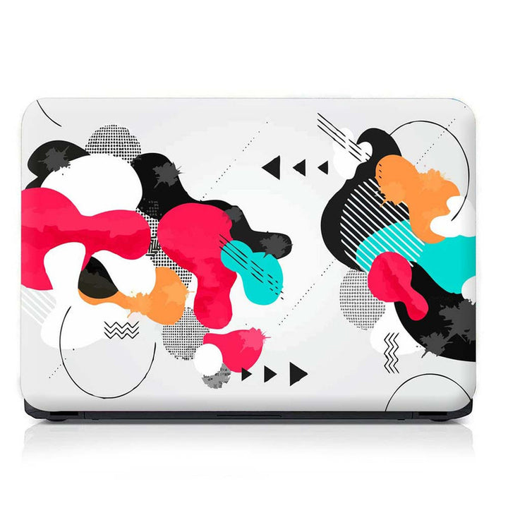 Full Panel Laptop Skin - Cloud Abstract on White