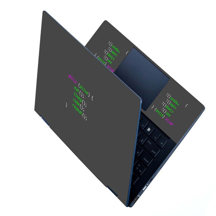 Full Panel Laptop Skin - Code Repeat