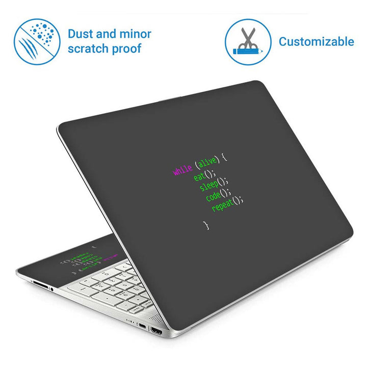 Full Panel Laptop Skin - Code Repeat