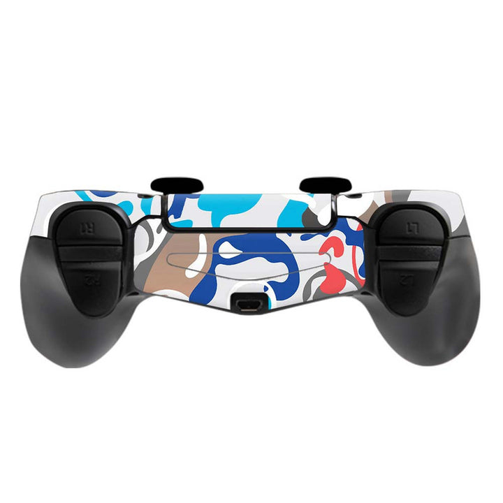 Skin Wrap Vinyl Sticker for DualShock 4 Wireless Controller- Coloful Camo