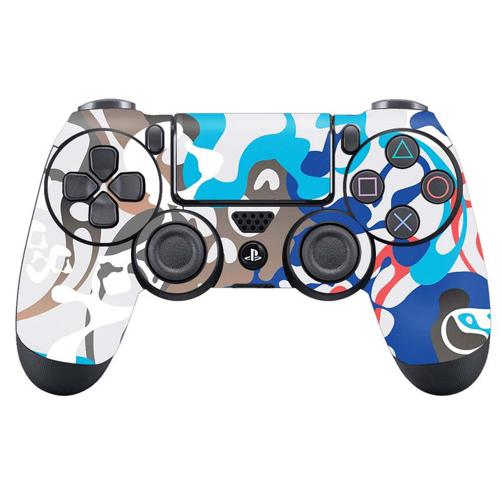 Skin Wrap Vinyl Sticker for DualShock 4 Wireless Controller- Coloful Camo