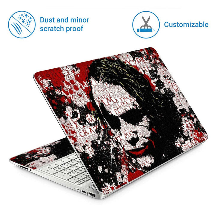 Full Panel Laptop Skin - Crazy Joker