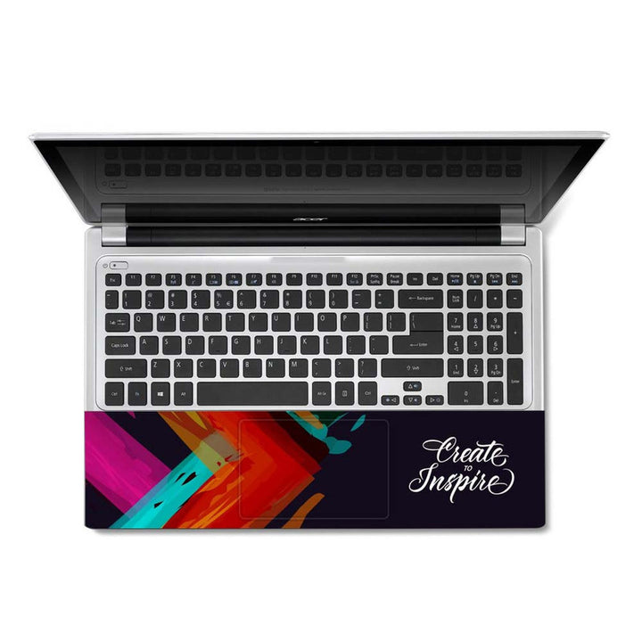 Full Panel Laptop Skin - Create to Inspire Art