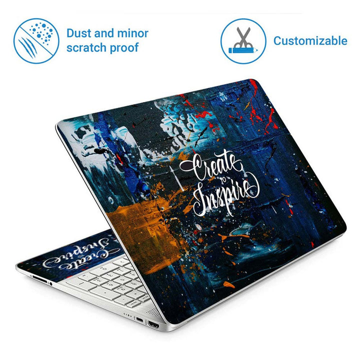 Full Panel Laptop Skin - Create to Inspire Canvas Art