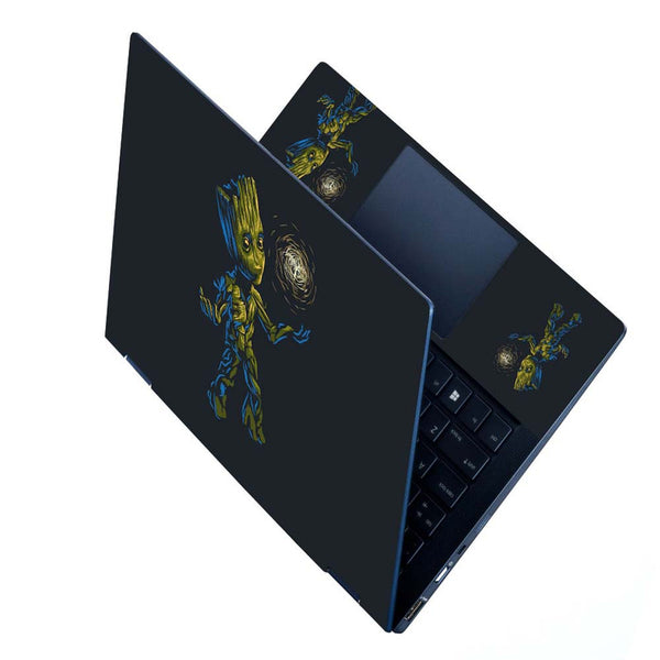 Full Panel Laptop Skin - Cute Baby Groot