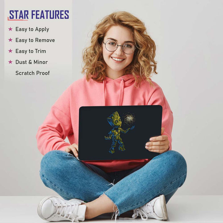 Full Panel Laptop Skin - Cute Baby Groot