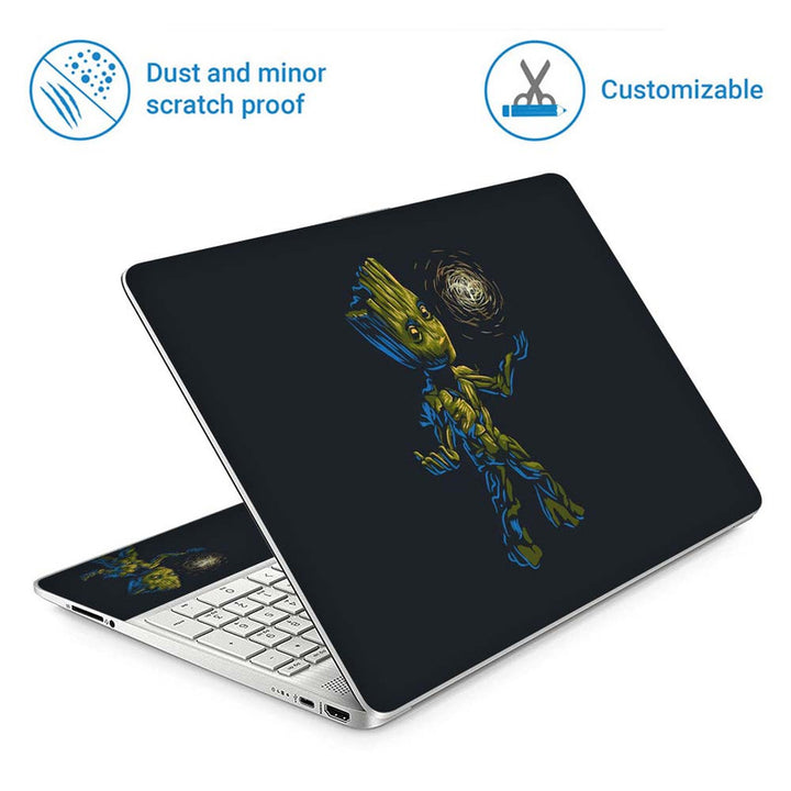 Full Panel Laptop Skin - Cute Baby Groot