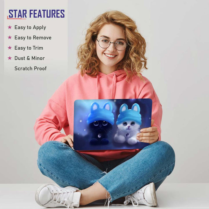 Full Panel Laptop Skin - Cute Cat