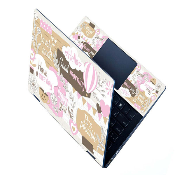 Full Panel Laptop Skin - Cute Elements