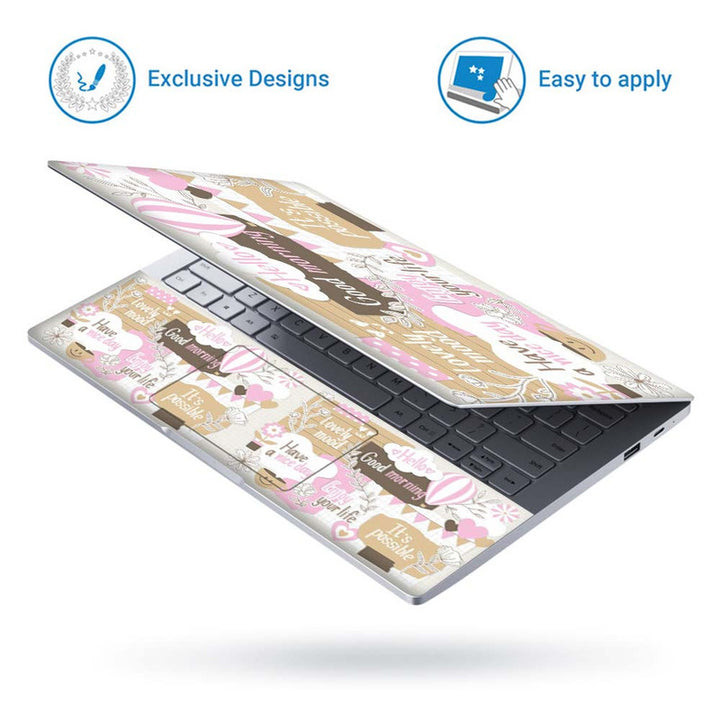 Full Panel Laptop Skin - Cute Elements