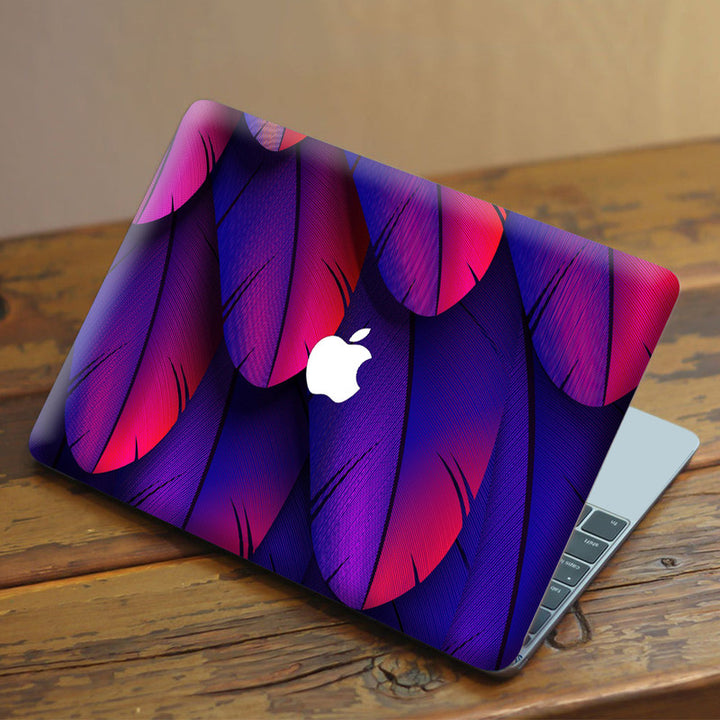 Laptop Skin for Apple MacBook - Cyan Feather - SkinsLegend