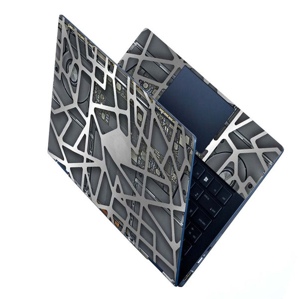 Full Panel Laptop Skin - Dark Grey Motherboard