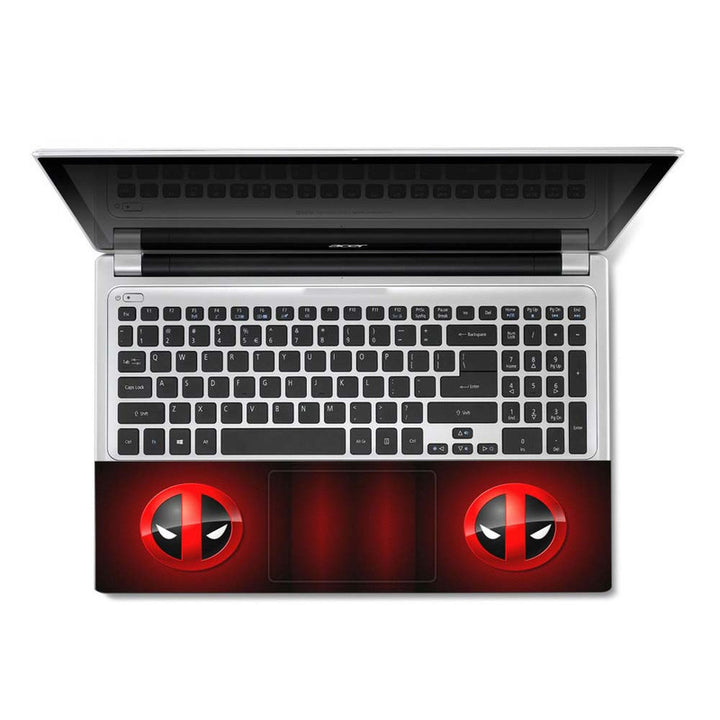 Full Panel Laptop Skin - Deadpool Love Symbol