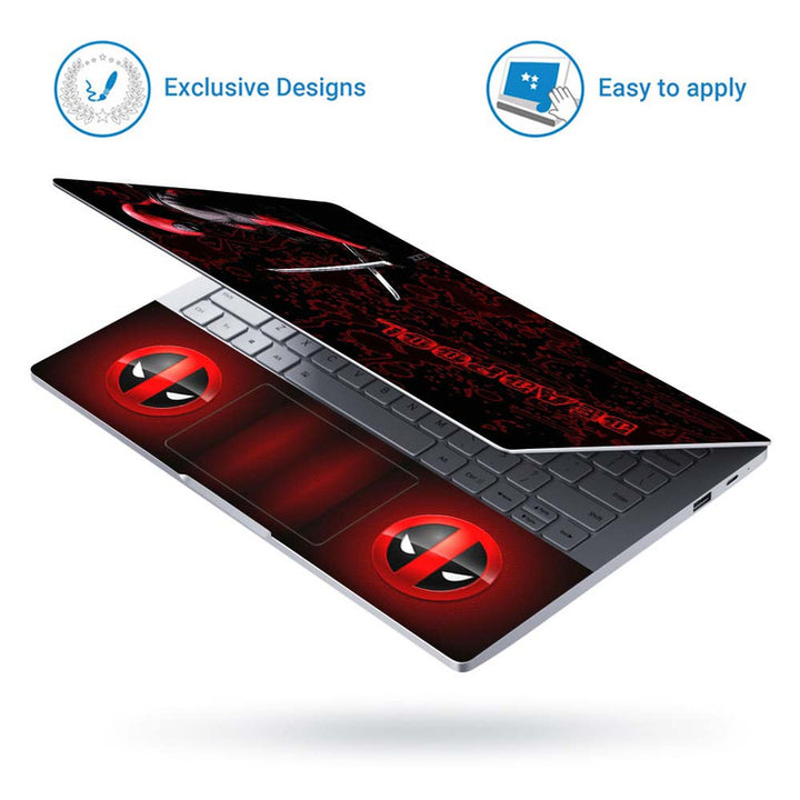 Full Panel Laptop Skin - Deadpool Red