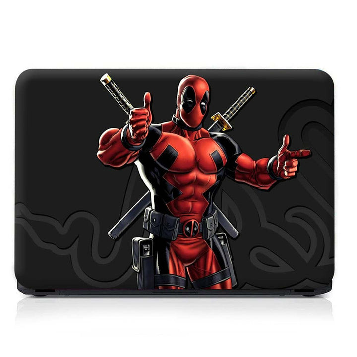 Full Panel Laptop Skin - Deadpool Sword Watermark