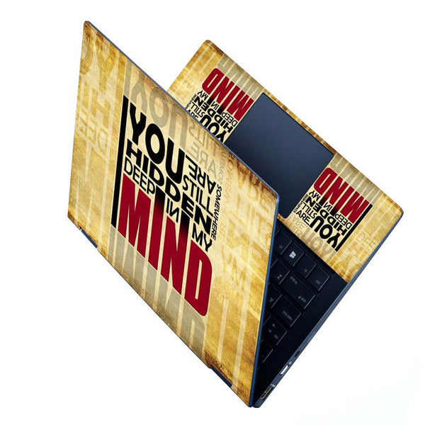 Full Panel Laptop Skin - Deep in My Mind