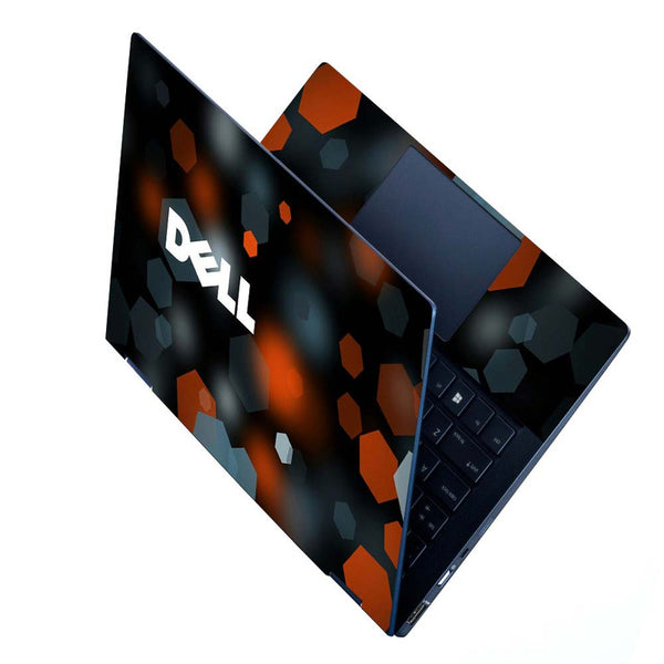 Full Panel Laptop Skin - Dell Hexagon