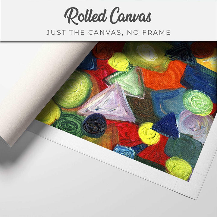 FineArts Rolled Canvas Painting - Different Shapes