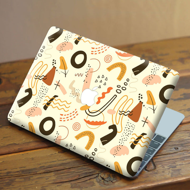 Laptop Skin for Apple MacBook - Different Designs on Dark Cream - SkinsLegend