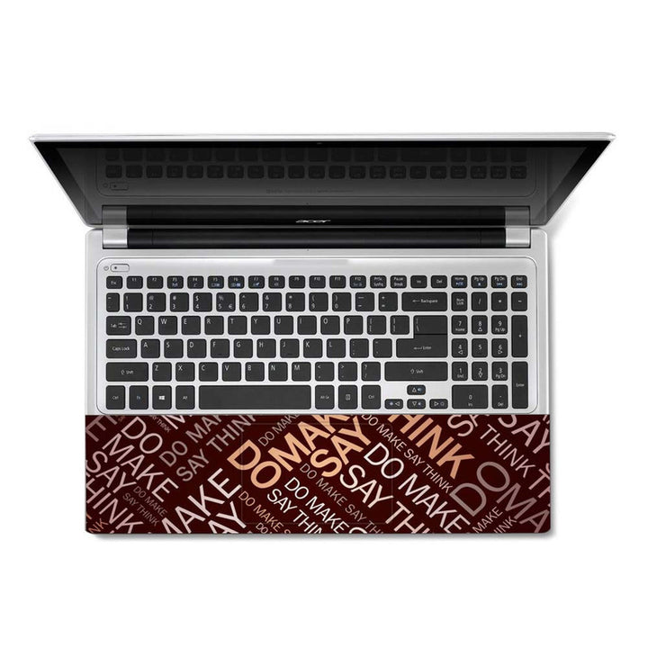 Full Panel Laptop Skin - Do Make Brown