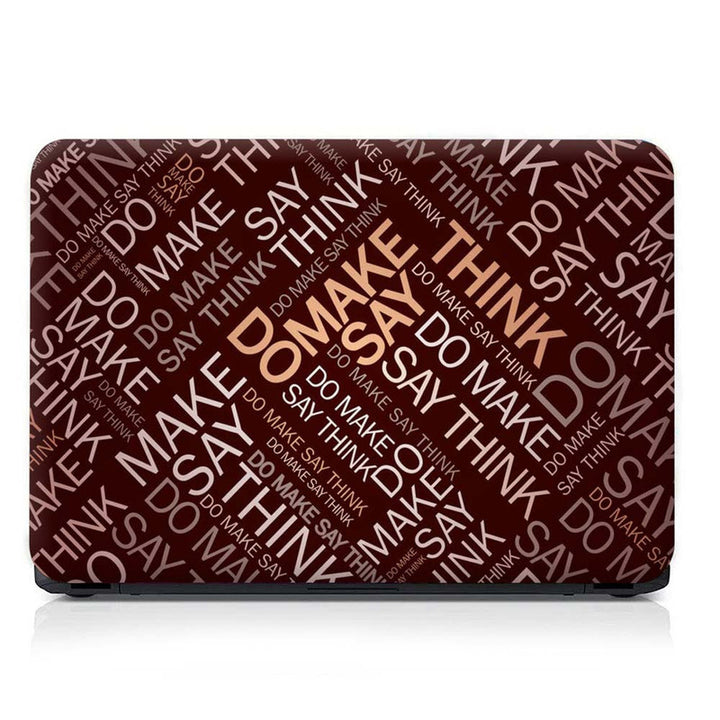 Full Panel Laptop Skin - Do Make Brown