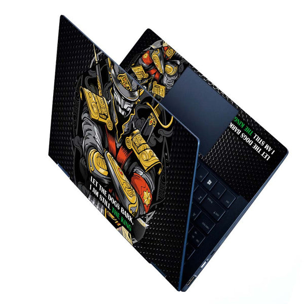 Full Panel Laptop Skin - Dogs Bark the King