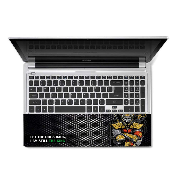 Full Panel Laptop Skin - Dogs Bark the King