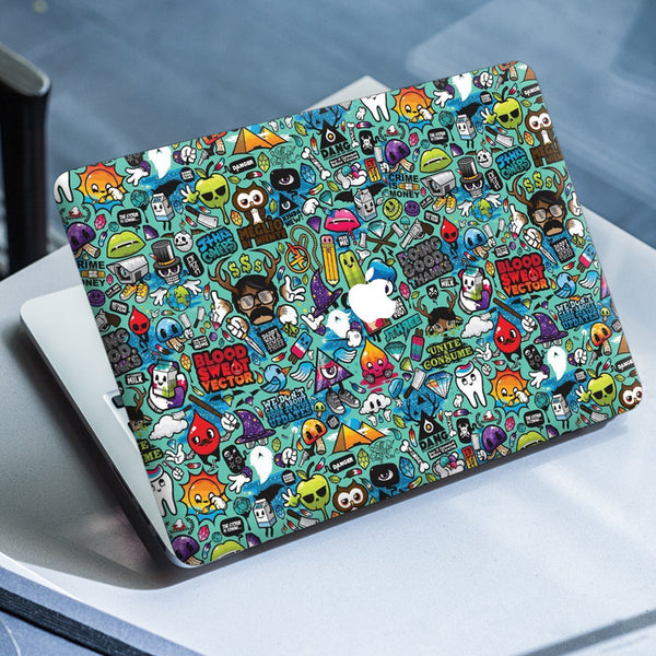 Laptop Skin for Apple MacBook - Doing Good Thanks Doodle - SkinsLegend