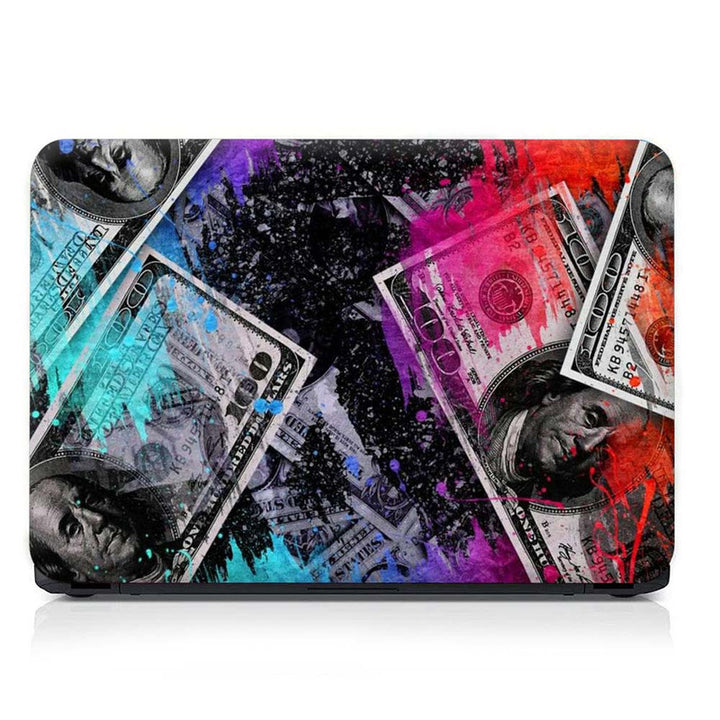 Full Panel Laptop Skin - Dollar Abstract