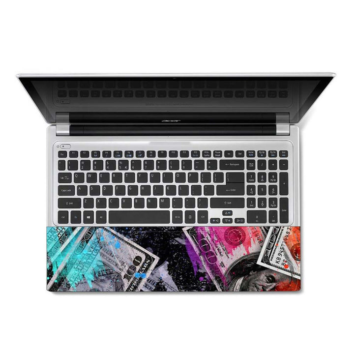 Full Panel Laptop Skin - Dollar Abstract