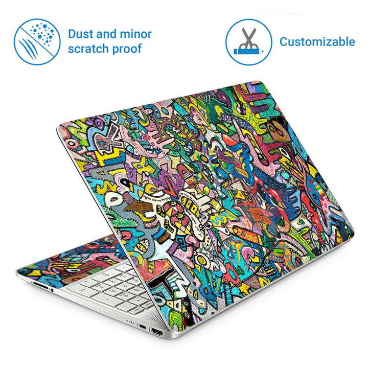 Full Panel Laptop Skin - Dotted Paisley