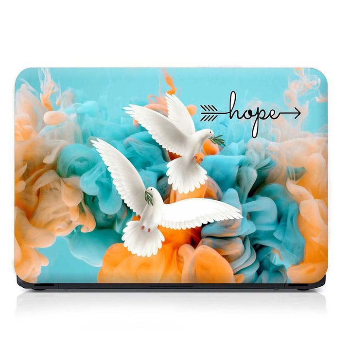 Full Panel Laptop Skin - Dove Hope Smoke