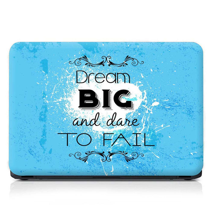 Full Panel Laptop Skin - Dream Big Cyan