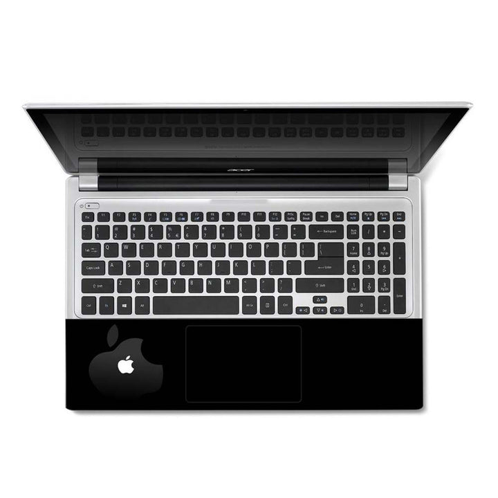 Full Panel Laptop Skin - Dual Apple on Black