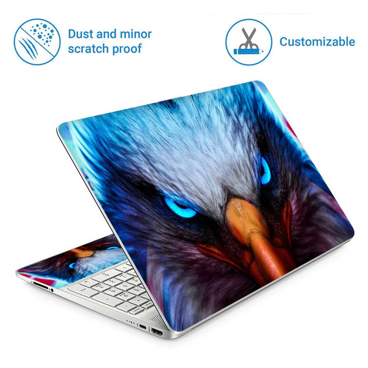 Full Panel Laptop Skin - Eagle Eyes Digital Art