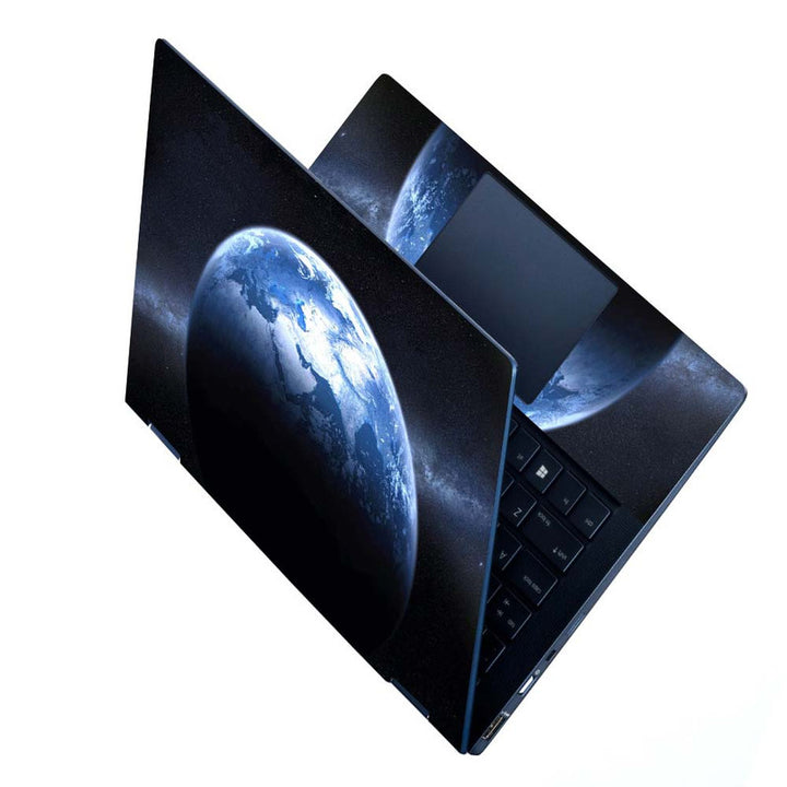 Full Panel Laptop Skin - Earth Milky Way