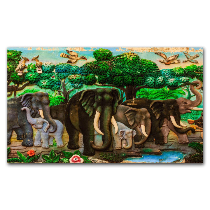 FineArts Rolled Canvas Painting - Elephant