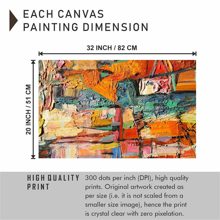 FineArts Rolled Canvas Painting - Brush Stroke