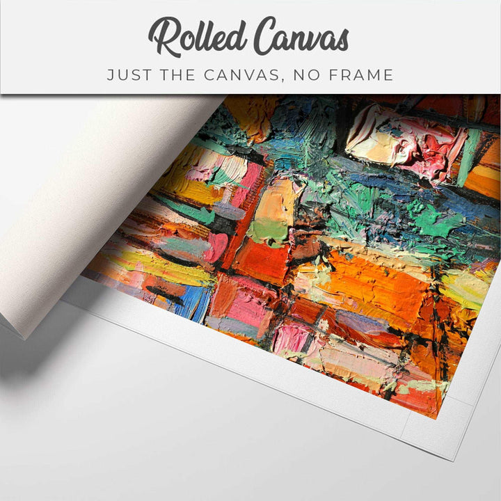 FineArts Rolled Canvas Painting - Brush Stroke