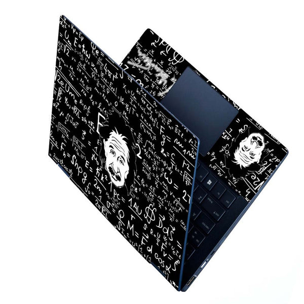 Full Panel Laptop Skin - Emc2 Black Einstein Face