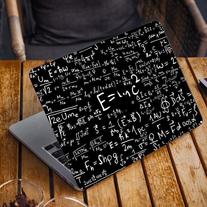 Laptop Skin for Apple MacBook - Emc2 Black - SkinsLegend