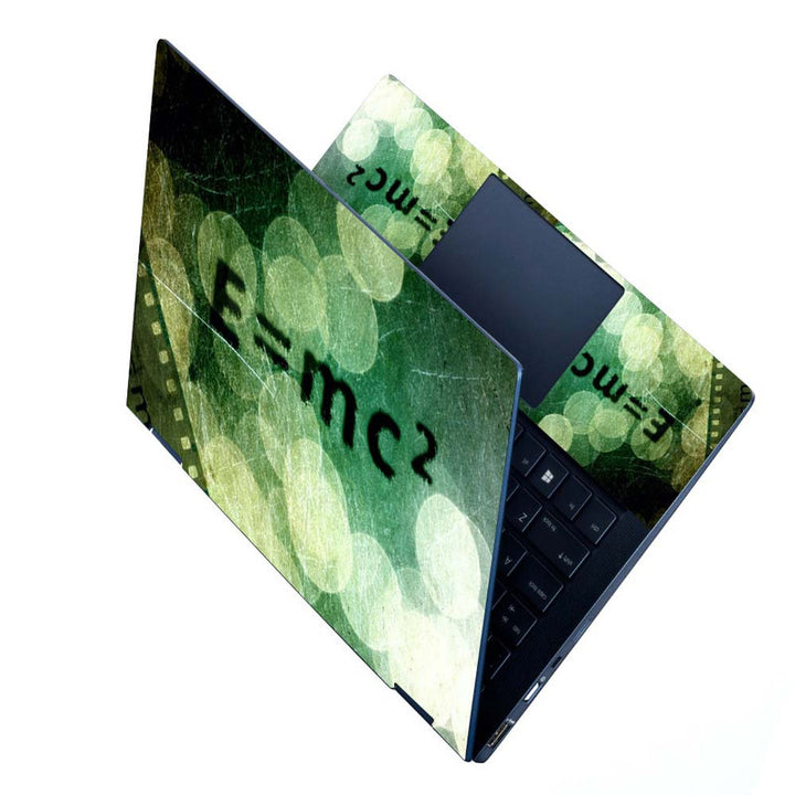 Full Panel Laptop Skin - Emc2 Green Illustration