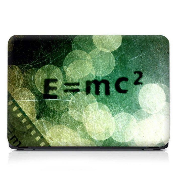 Full Panel Laptop Skin - Emc2 Green Illustration